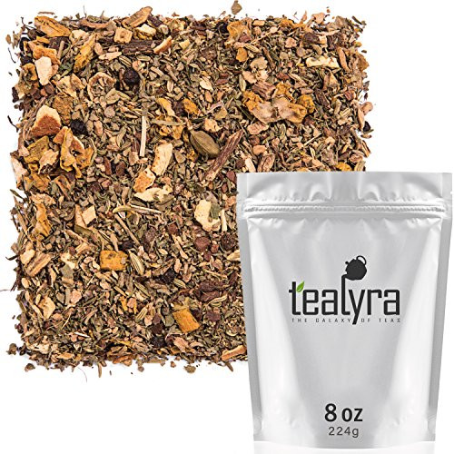 Tealyra - Holistic Health Tea - Turmeric Healthy Tonic - Ginger - Fennel - Cinnamon - Loose Leaf - Natural Weight Loss - All-In-One Wellness Blend - Anti-Inflammatory - Caffeine-Free - 224g 8-ounce Tealyra - Holistic Health Tea - Turmeric Healthy Tonic - Ginger - Fennel - Cinnamon - Loose Leaf - Natural Weight Loss - All-In-One Wellness Blend - Anti-Inflammatory - Caffeine-Free - 224g 8-ounce