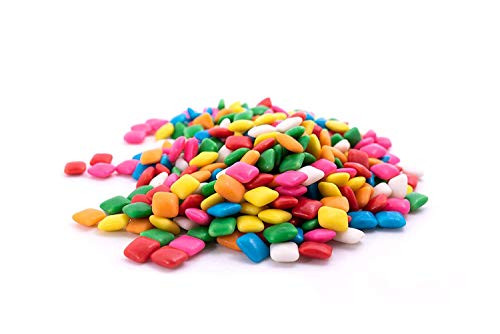 Boo Boo Bytes Dubble Bubble Gum - 3 LB Resealable Stand Up Candy Bag  approx. 2100 pieces  - Classic Chiclet Style Bubble Gum - Fruit Flavored Gum - Assorted Colors - Vending Machine Candy