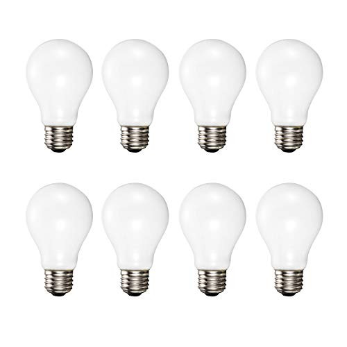 A19 Soft White Halogen Light Bulb 29 Watt  40W Equivalent  2700K Soft White E26 Medium Base 360 Lumens 120V  8 Pack