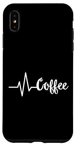 iPhone XS Max Coffee Heartbeat Life Line Caffeine Love Addiction Mom Life Case