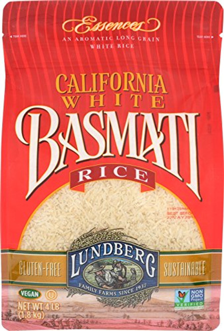 Lundberg Family Farms Rice White Basmati 64 Ounce  Pack of 1 Lundberg Family Farms Rice White Basmati 64 Ounce  Pack of 1