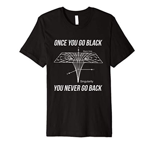Once You Go Black You Never Go Back Black Hole Math TShirt