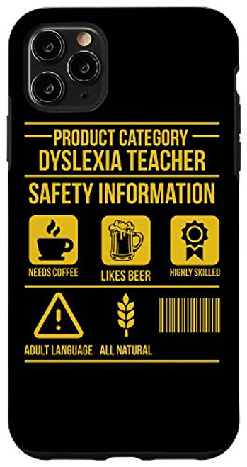 iPhone 11 Pro Max Dyslexia Teacher Therapist Safety Dyslexic Therapy Case