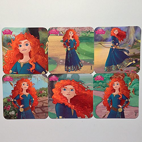 Merida Brave Disney Princess Refrigerator 6 Fridge Set Pixar