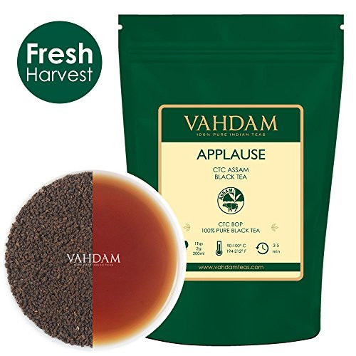 VAHDAM, Assam CTC Black Tea Loose Leaf (100+ Cups) | STRONG, BOLD & RICH Assam Tea Loose Leaf | 100% PURE Assam Chai Tea | EVERYDAY ASSAM MILK TEA | Brew as Hot Tea or Latte | 9oz