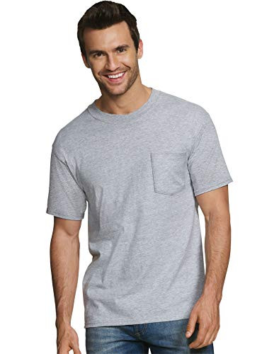 Hanes Mens FreshIQ ComfortSoft Dyed Assorted Pocket T-Shirt 2XL 4-Pack 2XL