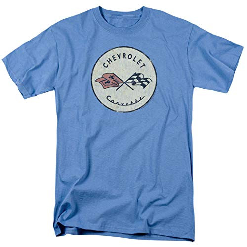 Chevy Corvette Convertible Vintage Logo GM Car T Shirt  and  Stickers  XX-Large  Light Blue