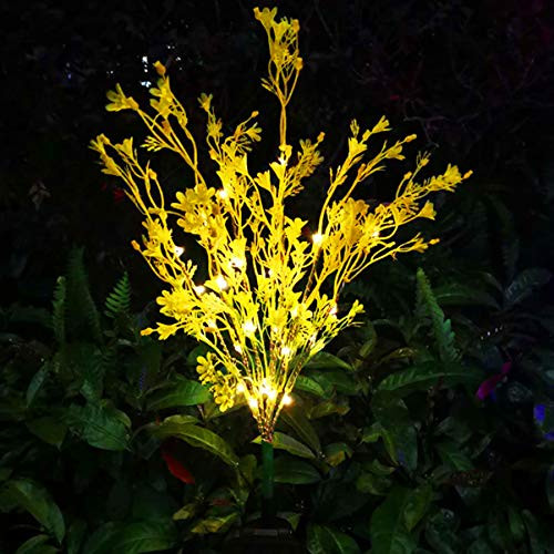 Uonlytech Solar Garden Lights Outdoor Waterproof Rape Flower Solar Stakes Light Solar Landscape Light for Garden Patio Walkway Pathway Road Lawn Uonlytech Solar Garden Lights Outdoor Waterproof Rape Flower Solar Stakes Light Solar Landscape Light for Garden Patio Walkway Pathway Road Lawn