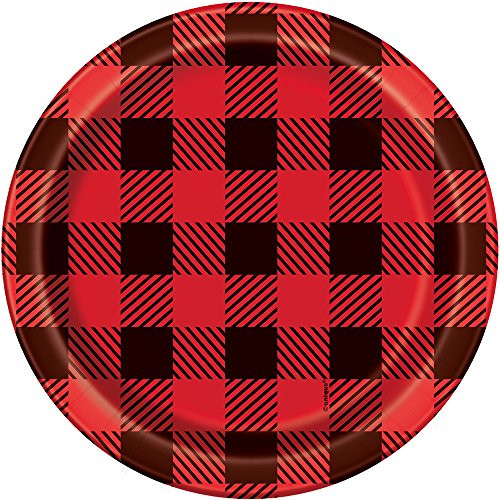 Buffalo Plaid Lumberjack Dessert Plates, 8ct