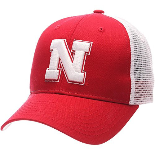 Zephyr Mens Standard Adjustable Snapback Hat Big Rig Nebraska Cornhuskers Red