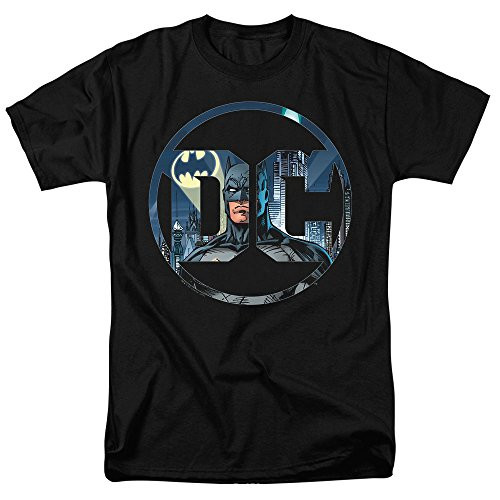 Batman DC Comics Logo T Shirt and Stickers Large Black Batman DC Comics Logo T Shirt and Stickers Large Black