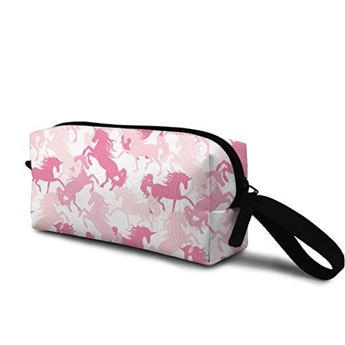 Camouflage girl with unicorn Cosmetic Bag Cute Travel Makeup Bag Pouch Organizer Gift for Women Girls Camouflage girl with unicorn Cosmetic Bag Cute Travel Makeup Bag Pouch Organizer Gift for Women Girls