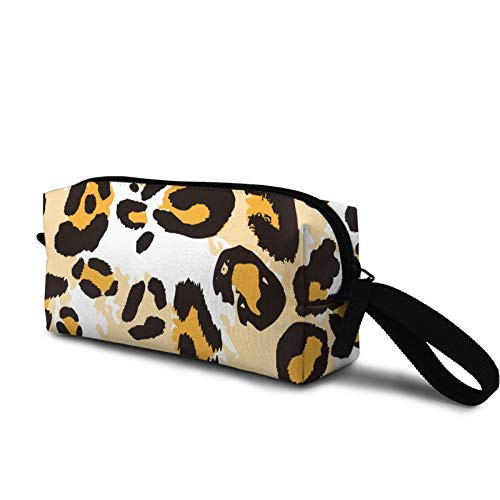 Leopard Skin Cosmetic Bag Durable Travel Makeup Bag Pouch Organizer Gift for Women Girls Leopard Skin Cosmetic Bag Durable Travel Makeup Bag Pouch Organizer Gift for Women Girls