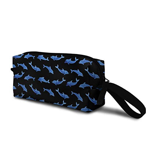 Dolphins pattern Cosmetic Bag Durable Travel Makeup Bag Pouch Organizer Gift for Women Girls Dolphins pattern Cosmetic Bag Durable Travel Makeup Bag Pouch Organizer Gift for Women Girls