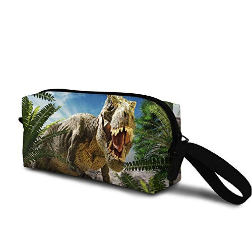 dinosaur destroy the park Cosmetic Bag Cute Travel Makeup Bag Pouch Organizer Gift for Women Girls dinosaur destroy the park Cosmetic Bag Cute Travel Makeup Bag Pouch Organizer Gift for Women Girls