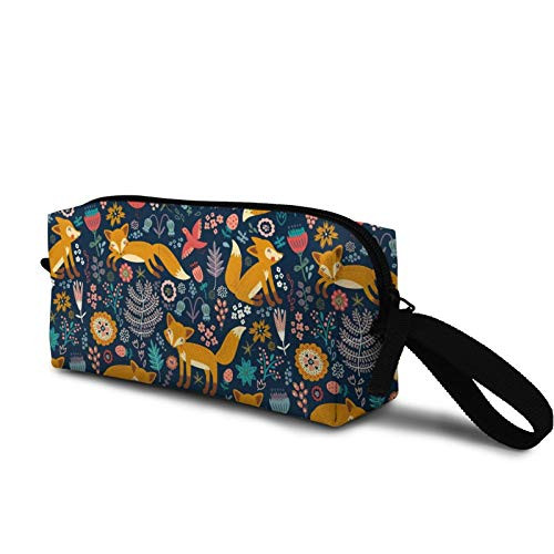 Cute fox Cosmetic Bag Cute Travel Makeup Bag Pouch Organizer Gift for Women Girls