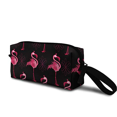 pattern with flamingos Cosmetic Bag Durable Travel Makeup Bag Pouch Organizer Gift for Women Girls pattern with flamingos Cosmetic Bag Durable Travel Makeup Bag Pouch Organizer Gift for Women Girls