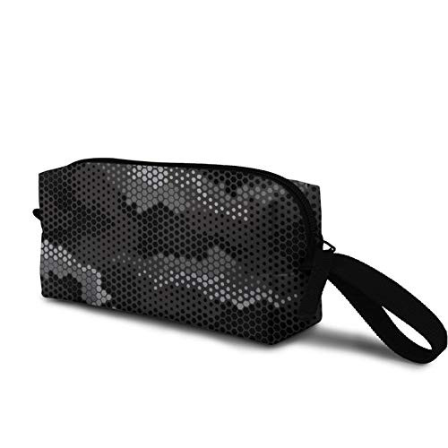 hexagon camouflage in stealth Cosmetic Bag Cute Travel Makeup Bag Pouch Organizer Gift for Women Girls hexagon camouflage in stealth Cosmetic Bag Cute Travel Makeup Bag Pouch Organizer Gift for Women Girls