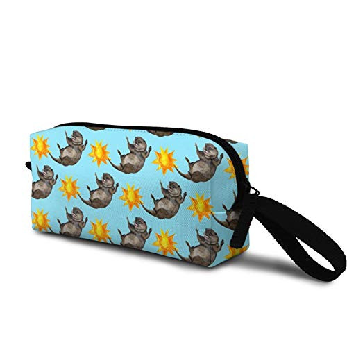 Watercolor otter Cosmetic Bag Fashion Travel Makeup Bag Pouch Organizer Gift for Women Girls Watercolor otter Cosmetic Bag Fashion Travel Makeup Bag Pouch Organizer Gift for Women Girls