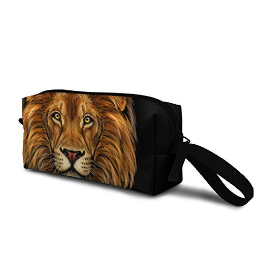 portrait a lions head Cosmetic Bag Durable Travel Makeup Bag Pouch Organizer Gift for Women Girls portrait a lions head Cosmetic Bag Durable Travel Makeup Bag Pouch Organizer Gift for Women Girls
