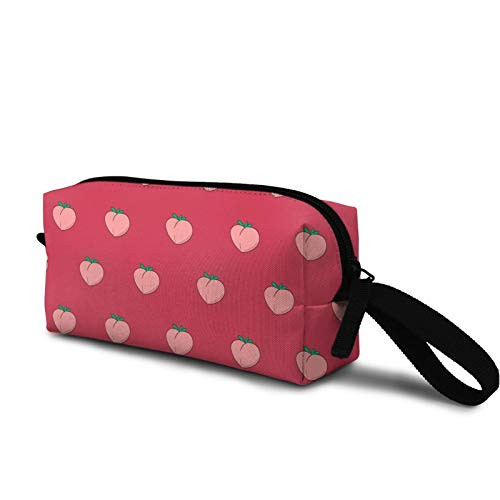 Peach pattern Cosmetic Bag Durable Travel Makeup Bag Pouch Organizer Gift for Women Girls Peach pattern Cosmetic Bag Durable Travel Makeup Bag Pouch Organizer Gift for Women Girls