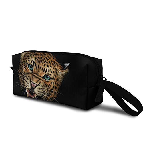 Growling leopard color Cosmetic Bag Durable Travel Makeup Bag Pouch Organizer Gift for Women Girls Growling leopard color Cosmetic Bag Durable Travel Makeup Bag Pouch Organizer Gift for Women Girls
