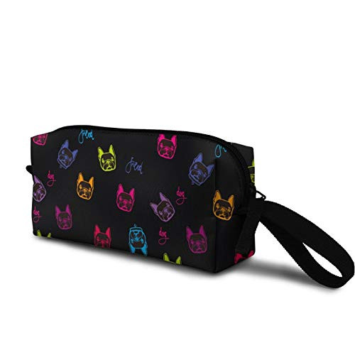 funny face French bulldog Cosmetic Bag Fashion Travel Makeup Bag Pouch Organizer Gift for Women Girls funny face French bulldog Cosmetic Bag Fashion Travel Makeup Bag Pouch Organizer Gift for Women Girls
