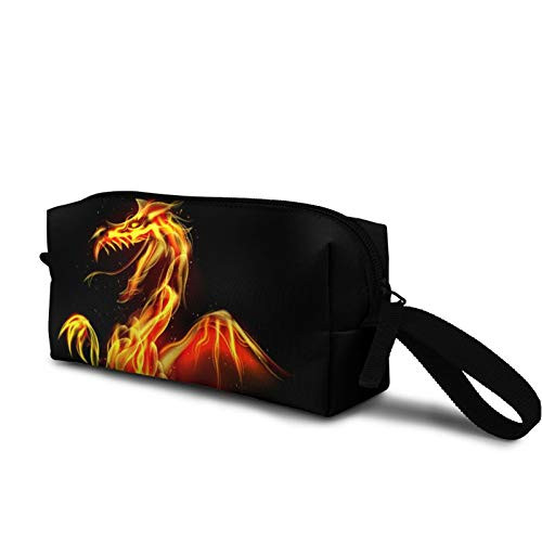 Dragon fire Cosmetic Bag Cute Travel Makeup Bag Pouch Organizer Gift for Women Girls
