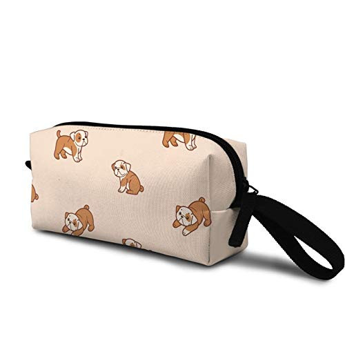 Cartoon happy bulldog Cosmetic Bag Fashion Travel Makeup Bag Pouch Organizer Gift for Women Girls Cartoon happy bulldog Cosmetic Bag Fashion Travel Makeup Bag Pouch Organizer Gift for Women Girls