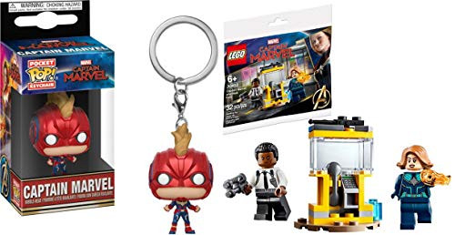 Double Captain Marvel Carol Danvers Exclusive Funko Pocket POP plus Grab Bag 30453 Captain Marvel plus Nick Fury 32 pcs 2 Item Bundle Double Captain Marvel Carol Danvers Exclusive Funko Pocket POP plus Grab Bag 30453 Captain Marvel plus Nick Fury 32 pcs 2 Item Bundle