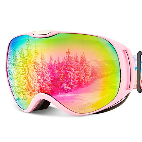 Ski Goggles Kid Snowboard Goggles Youth Winter Skiing Sport Goggles  PINK-kid-VLT23 percent