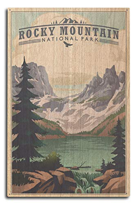 Lantern Press Rocky Mountain National Park Colorado - Lake - Lithograph 10x15 Wood Wall Sign Wall Decor Ready to Hang Lantern Press Rocky Mountain National Park Colorado - Lake - Lithograph 10x15 Wood Wall Sign Wall Decor Ready to Hang