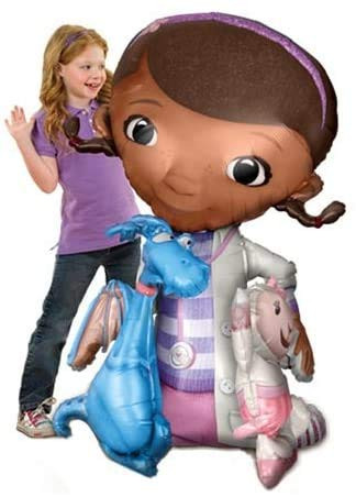 DOC MCSTUFFINS BALLOON BIRTHDAY PARTY AIRWALKER 52 154CM BALLOON DECORATIONS SUPPLIES STANDS MOVES AROUND by Anagram by Anagram