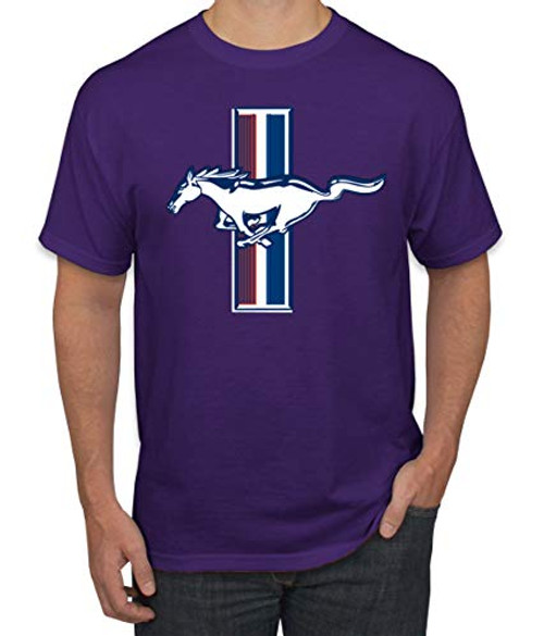 Ford Mustang Shirt Officially Licensed Logo Mens Tshirt Womens T-Shirt Performance Tee Purple 4XL