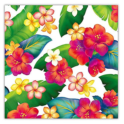 Island Blossoms Hawaiian Continuous Gift Wrap Paper 2 Rolls