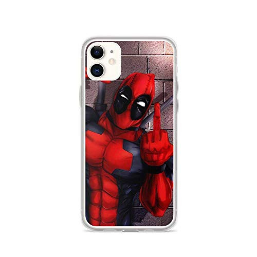 Ddftet Compatible with iPhone 12 12Pro Case Deadpool Dont Care Superhero Comics Pure Clear Phone Cases Cover