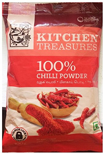 Kitchen Treasures 100 percent Chilli Powder 100gm  3.53 OZ  No Added Color Sterilized For Extra Goodness