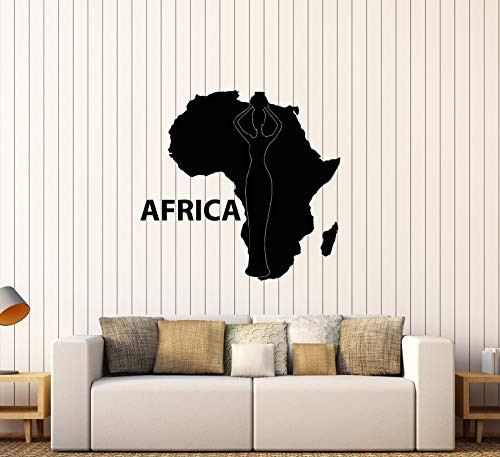 Vinyl Wall Decal Continent Africa African Native Map Stickers Large Decor  3318ig  Black Vinyl Wall Decal Continent Africa African Native Map Stickers Large Decor  3318ig  Black