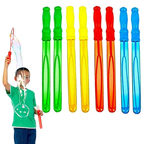 12 Pack Big 14" Inches Bubble Wand Assortment (1 Dozen) - Super Value Pack of Summer Toy Party Favor 12 Pack Big 14" Inches Bubble Wand Assortment (1 Dozen) - Super Value Pack of Summer Toy Party Favor