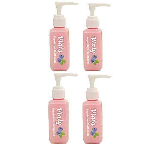 YUBINK Viaty Toothpaste Stain Removal Whitening Toothpaste Fight Bleeding Gums Fresh?Natural Blueberry Flavor Fresh Breath  4PC