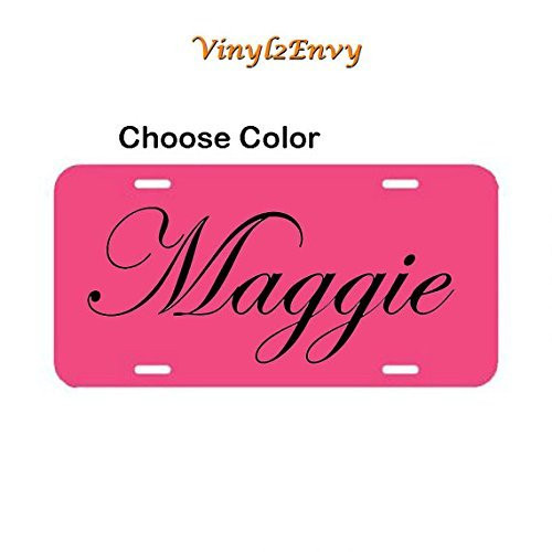 Personalized License Plate - Car Decal - Vinyl Car Decal Personalized Decal Custom License Plate License Plate Sign - Choose Color