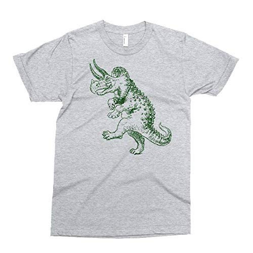 Dancing Triceratops Tshirt Funny Dinosaur T shirt Graphic Tee Printed on soft ringspun cotton