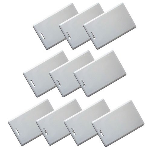 Visionis FPC-7272 Contactless RFID EM MFR Access Control Proximity Smart Entry Printable Combo Card 125kHz TK4100 1K Thin 0.83mm Pack of 10