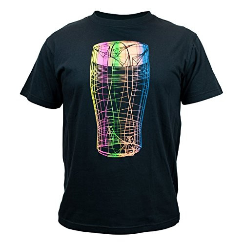 Guinness Black Tee with Vibrant Pint Graphic Print X-Large