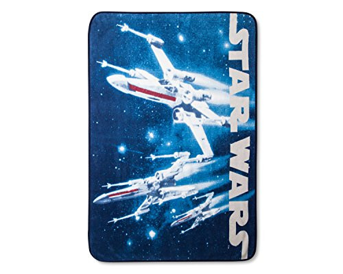 Star Wars Classic Logo Blue Throw Blanket (46"x60")