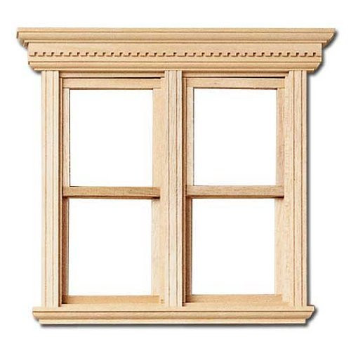 Houseworks Ltd. Dollhouse Miniature Yorktown Side-by-Side Working Window