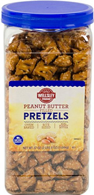 Wellsley Farms Peanut Butter Filled Pretzels 37 oz Single Wellsley Farms Peanut Butter Filled Pretzels 37 oz Single