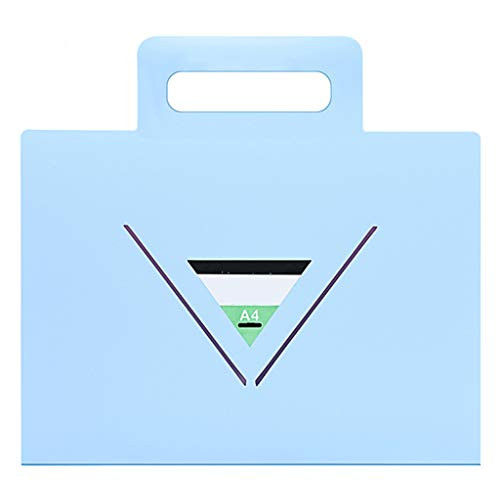 HXR Folder Multilayer A4 Insert Folder Transparent Student Storage Box Office Supplies Classification Test Paper Folder Folder Folder  Color   Blue