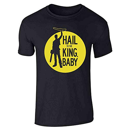 Hail to The King Baby Horror Army Zombie Black XL Graphic Tee T-Shirt for Men