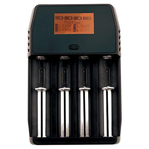 18650 Battery Charger VIWIPOW Smart Universal Charger with LCD Display for Rechargeable Batteries Ni-MH CD AA AAA AAAA CLi-ion 21700 22650 18500 18350 17670 17500 16340 14500 10440